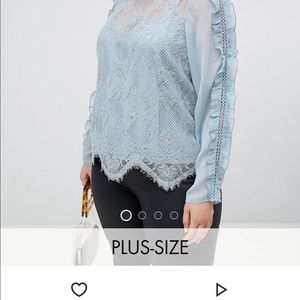 Long sleeve blue shirt. Brand new never worn.